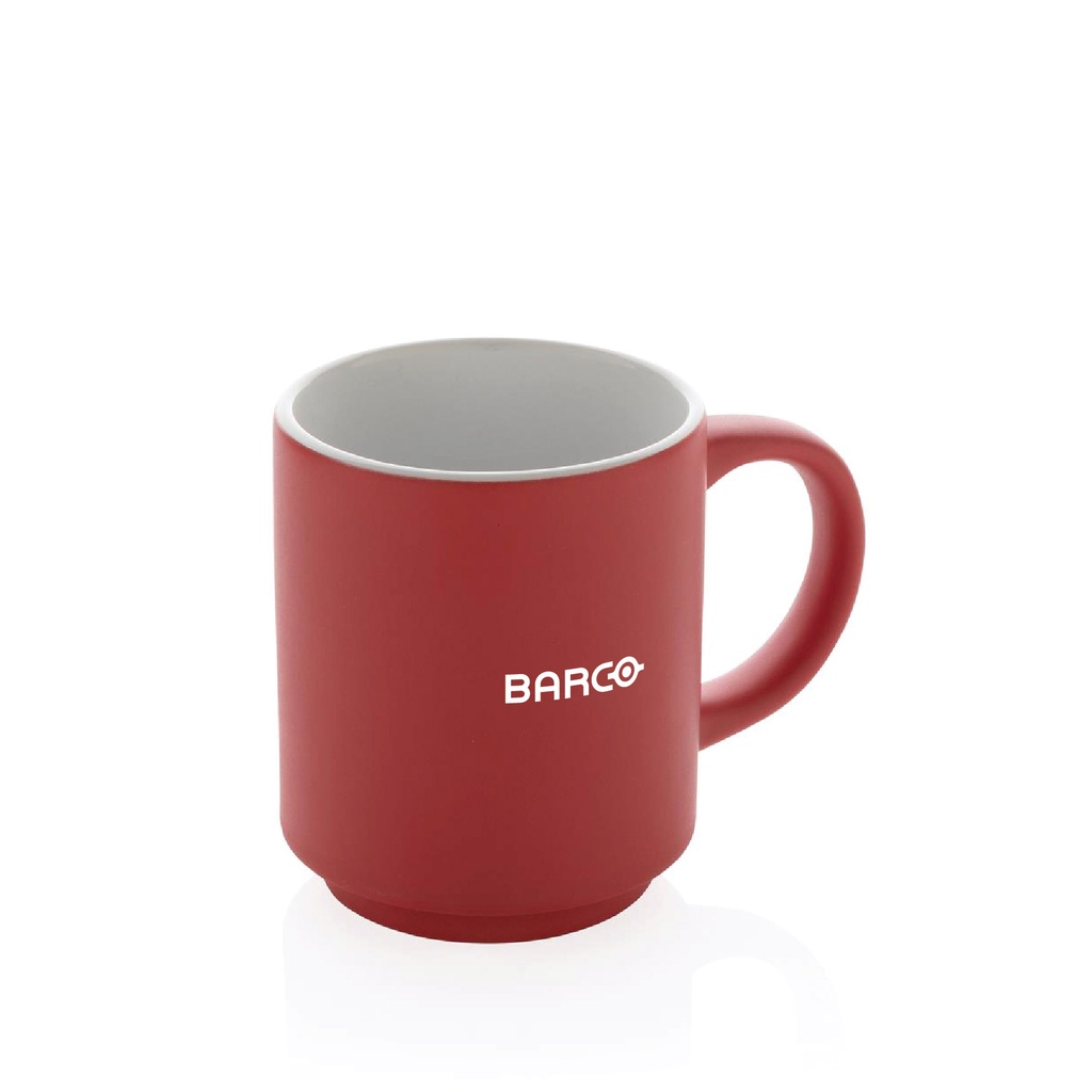 Stackable ceramic mug