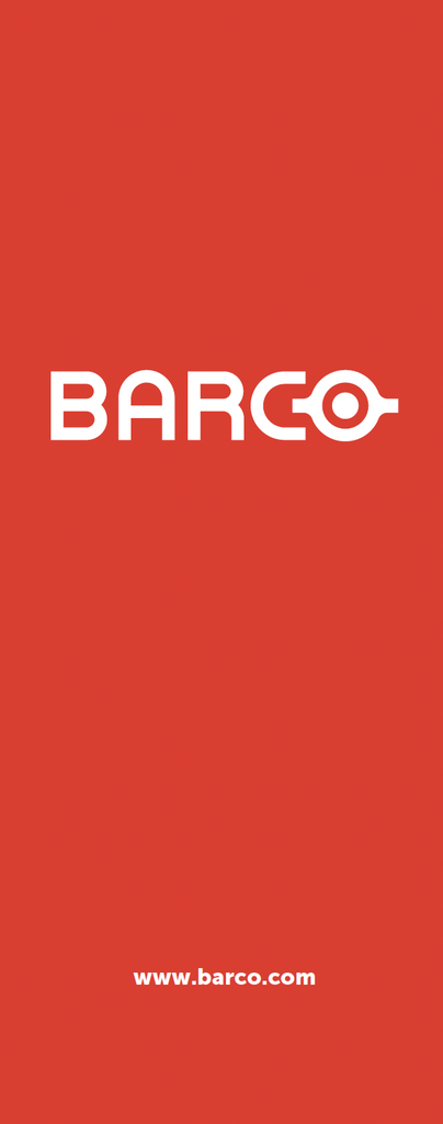 Roll-up banner Barco - general